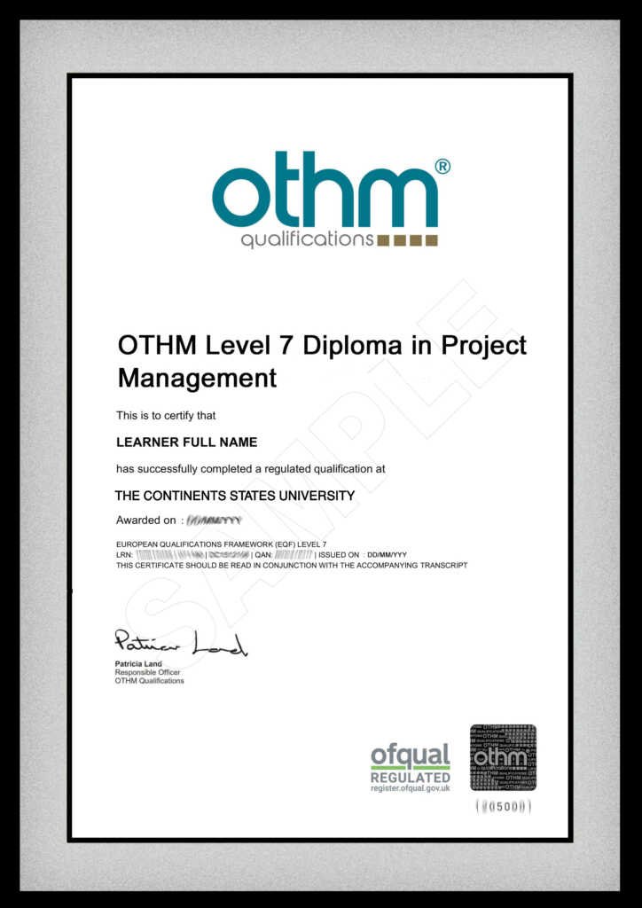 Othm Qualifications Uk Dual Degree