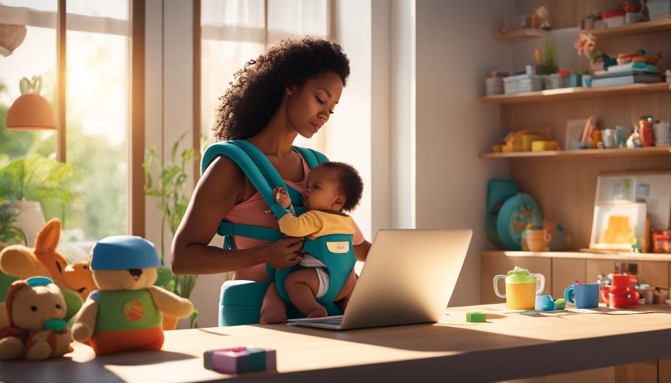 strategies for balancing child care and self-employment or remote work