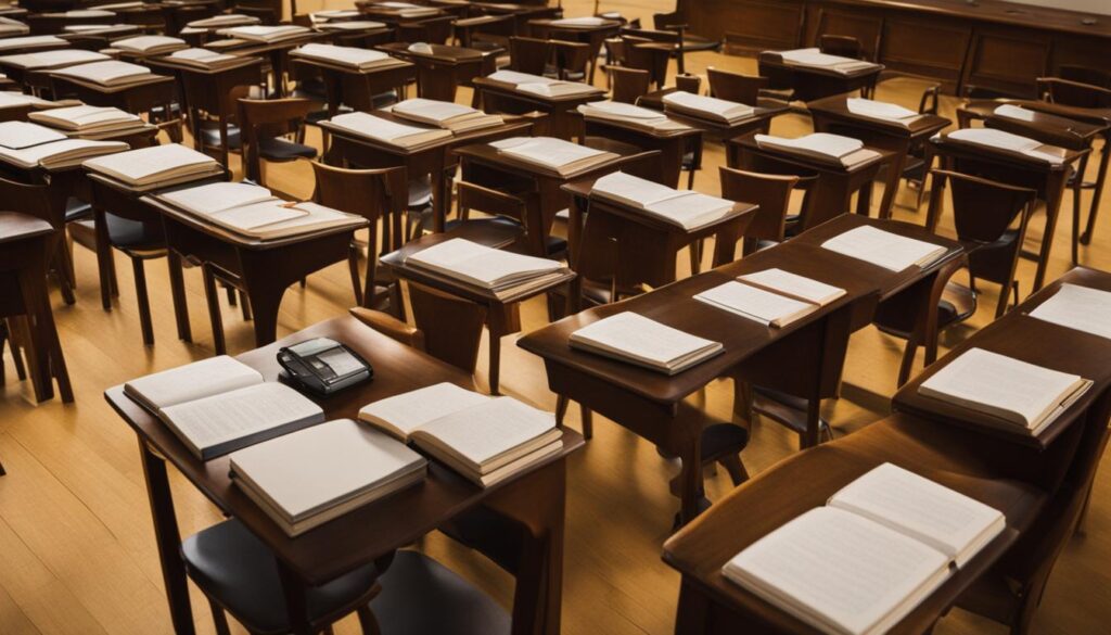 Open book exam in a literature class