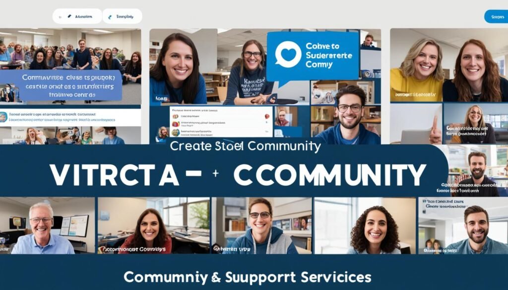 online groups and student support services