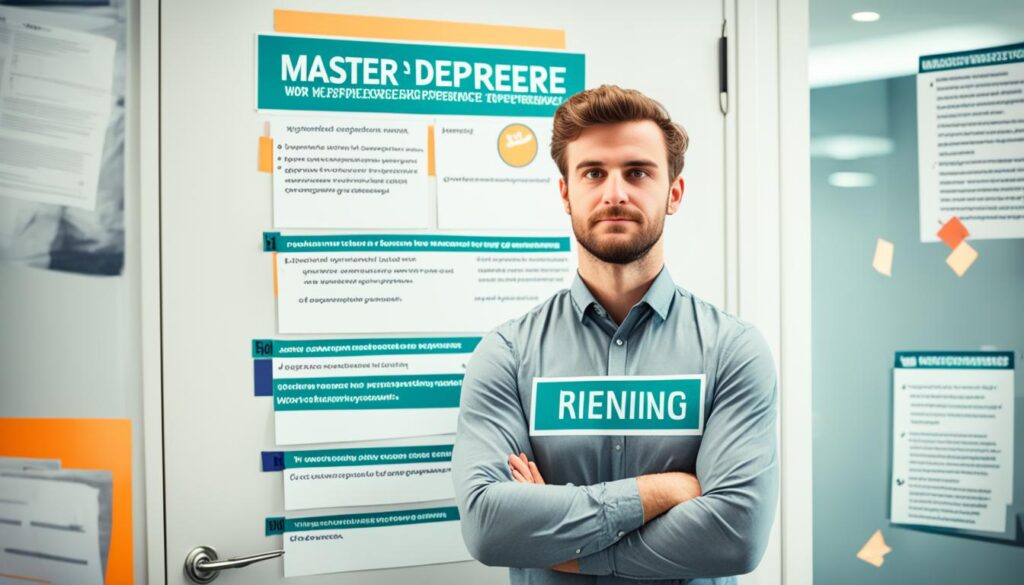 work experience for master's degree